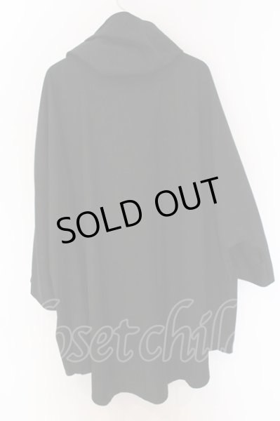 画像3: NO ID. BLACK / フーデッドポンチョジャケット ONE ブラック O-25-03-13-073-NO-ja-YM-ZT0316F (3)