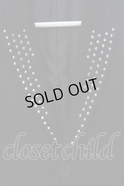 画像2: NO ID. BLACK / スタッズピークドラペルチェスターコート 1 ブラック O-25-03-13-074-NO-ou-YM-OS (2)