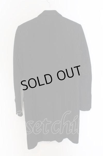 画像3: NO ID. BLACK / スタッズピークドラペルチェスターコート 1 ブラック O-25-03-13-074-NO-ou-YM-OS (3)