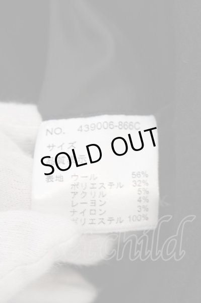 画像4: NO ID. BLACK / スタッズピークドラペルチェスターコート 1 ブラック O-25-03-13-074-NO-ou-YM-OS (4)