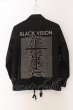 画像2: NO ID. / PストレッチBLACK VISIONプリントコーチジャケット 1 ブラック O-25-03-13-075-NO-ja-YM-ZT-M126 (2)