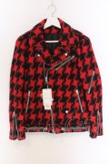 NO ID. / パイピングウールライダースジャケット 1 レッド O-25-03-13-076-NO-ou-YM-ZT-M126