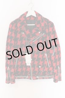 NO ID. / パイピングウールライダースジャケット 1 ブラック O-24-04