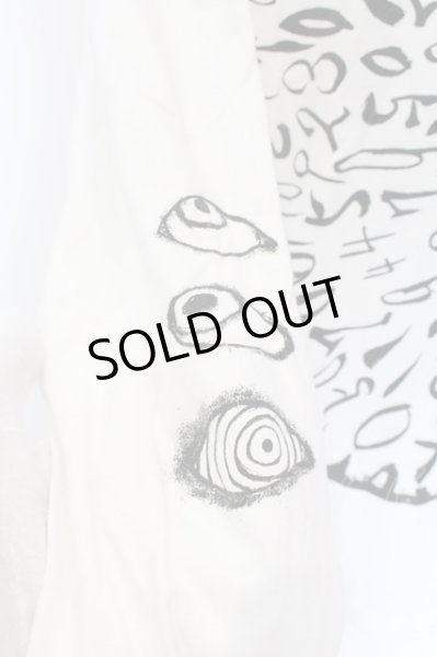 画像2: ガリュウホンポ / 円周率ロングTシャツ  ホワイト O-25-03-13-009-GA-ts-YM-OS (2)