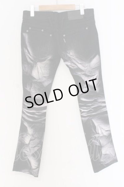 画像2: TORNADO MART / スプレー加工デニムパンツ S ブラックｘパープル O-25-03-13-081-TO-pa-YM-OS (2)