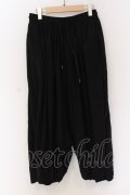 NO ID. BLACK / フラッタリングバギートラウザーズパンツ 2 ブラック O-25-03-13-084-NO-pa-YM-ZT333