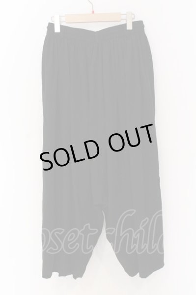 画像2: NO ID. BLACK / フラッタリングバギートラウザーズパンツ 2 ブラック O-25-03-13-084-NO-pa-YM-ZT333 (2)