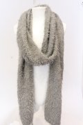 5351pour les Hommes / アルパカ混アクリルロングニットマフラー  グレー O-25-03-13-085-53-0-YM-ZT334