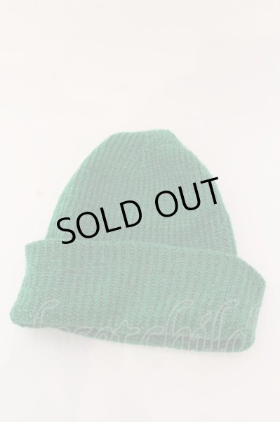 画像1: NO ID. / ニットリブキャップ  グリーン O-25-03-13-087-NO-0-YM-ZT133 (1)