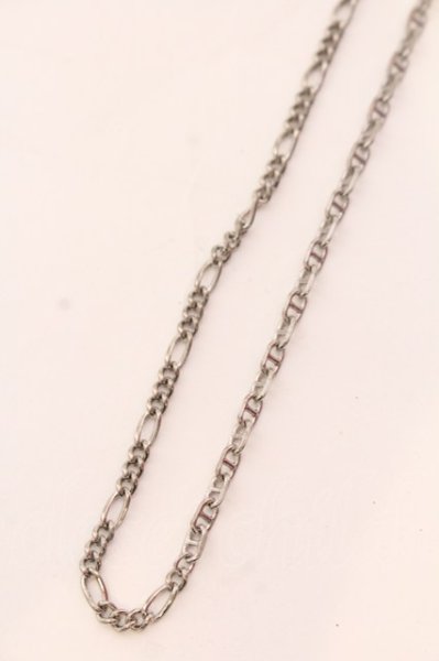 画像2: NO ID. / アシンメトリーチェーンネックレス  シルバー O-25-03-13-088-NO-ac-YM-ZT344 (2)
