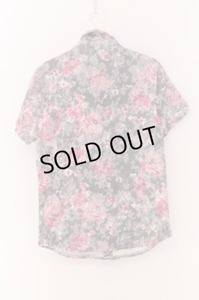 画像2: MIDAS / グリッターフラワー半袖シャツ 1 グレーｘピンク O-25-03-13-010-MI-sh-YM-ZT336 (2)