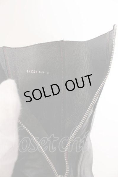 画像7: NO ID. / オープントゥドレープブーツ 42 ブラック O-25-03-13-098-NO-sho-YM-ZT-S004 (7)