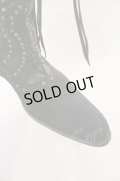 画像5: Hiromu Takahara / ミックスアニマルブーツ 40 1/2 ブラック O-25-03-13-099-Hi-sho-YM-OS (5)