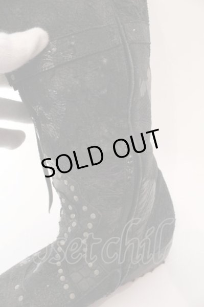 画像9: Hiromu Takahara / ミックスアニマルブーツ 40 1/2 ブラック O-25-03-13-099-Hi-sho-YM-OS (9)