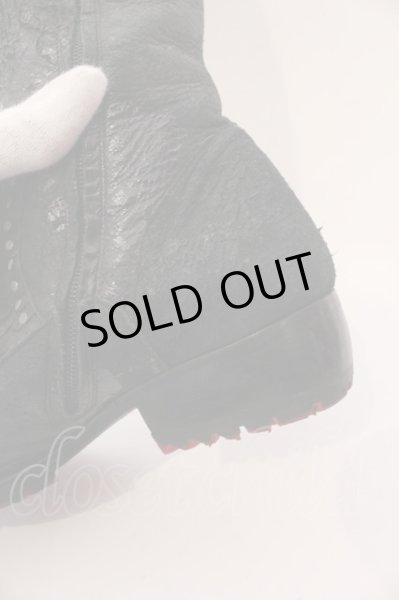 画像10: Hiromu Takahara / ミックスアニマルブーツ 40 1/2 ブラック O-25-03-13-099-Hi-sho-YM-OS (10)