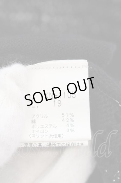 画像4: TORNADO MART / ボタンレスローゲージボーダーカーディガン  ブラックｘホワイトｘシルバー O-25-03-13-012-TO-to-YM-ZT343 (4)