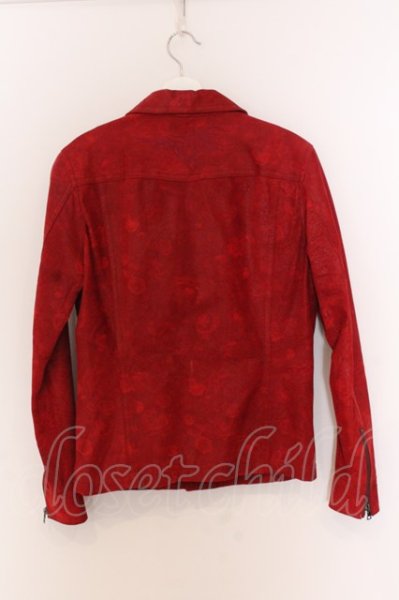 画像3: TORNADO MART / ローズトライバルコーティンググリッターレザージャケット M ボルドー O-25-03-13-014-TO-ja-YM-ZT-ML021 (3)