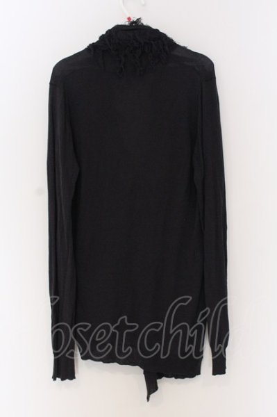 画像3: CIVARIZE / フリンジネックアシンメトリーカーディガン 46 グレー O-25-03-13-025-CI-to-YM-ZT372 (3)