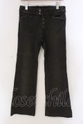 TORNADO MART / バイオウォッシュスーパーストレッチフレアパンツ M ダークグレー O-25-03-16-034-TO-pa-YM-ZT247