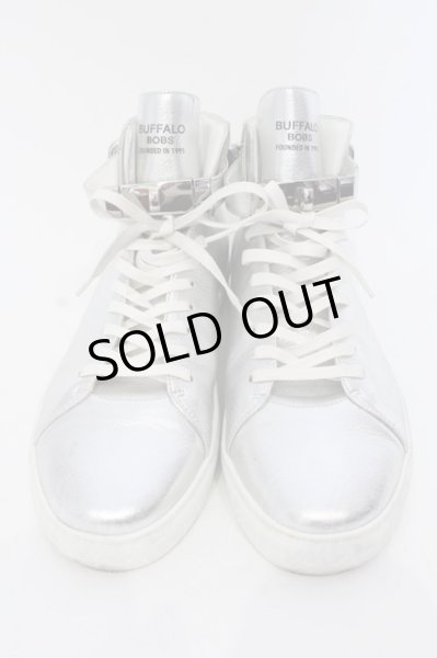 画像2: BUFFALO BOBS / DUC-BASKET（デュクバスケット）ハイカットスニーカー 43 シルバー O-25-03-16-036-BU-sho-YM-ZT-S004 (2)