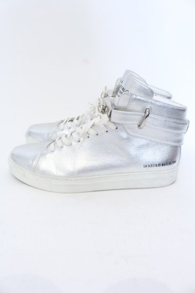 画像4: BUFFALO BOBS / DUC-BASKET（デュクバスケット）ハイカットスニーカー 43 シルバー O-25-03-16-036-BU-sho-YM-ZT-S004 (4)