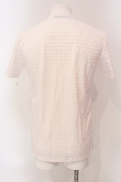 画像2: Zero by TORNADO MART / ボーダーVネックTシャツ L 薄ピンク O-25-03-16-007-Ze-ts-YM-ZT245 (2)