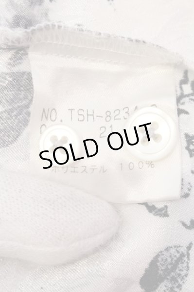 画像3: TORNADO MART / フラワージャガードシャツ M ホワイト（シルバー） O-25-03-16-010-TO-sh-YM-OS (3)