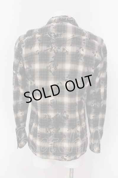 画像2: TORNADO MART / フロッキーチェックシャツ L ブラウンxブラック O-25-03-16-011-TO-sh-YM-ZT245 (2)