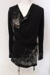 画像1: CIVARIZE / Purify ドレープロングカットソー 46 ブラック O-25-03-16-015-CI-to-YM-ZT330 (1)