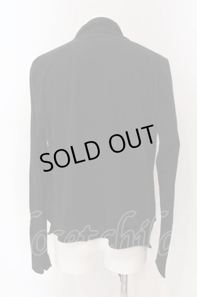 画像2: NO ID. / ドレープショールカーディガン 1 ブラック O-25-03-16-022-NO-to-YM-OS (2)