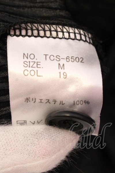 画像3: TORNADO MART / ヘリンボンプリーツエンボスカーディガン M ブラック O-25-03-16-024-TO-to-YM-ZT330 (3)