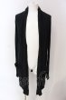 画像1: LGB / BACK/CROSS CARDI-1　カーディガン 1（レディース） ブラック O-25-03-16-025-LG-to-YM-ZT247 (1)