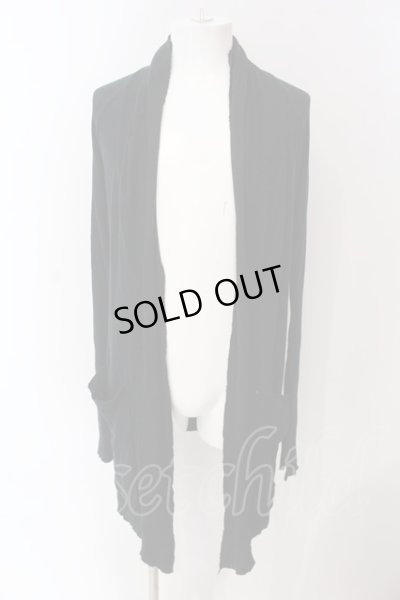 画像1: LGB / BACK/CROSS CARDI-1　カーディガン 1（レディース） ブラック O-25-03-16-025-LG-to-YM-ZT247