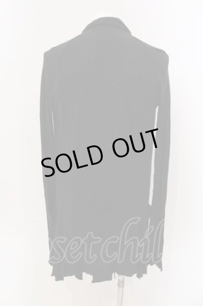 画像2: LGB / BACK/CROSS CARDI-1　カーディガン 1（レディース） ブラック O-25-03-16-025-LG-to-YM-ZT247 (2)