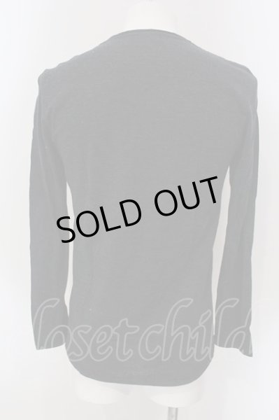 画像2: Zero by TORNADO MART / コットンボーダーカットソー L ブラック O-25-03-16-003-Ze-to-YM-OS (2)