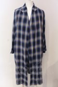 unrelaxing / ロングシャツガウンカーディガン M ブルー O-25-03-16-026-un-to-YM-ZT330