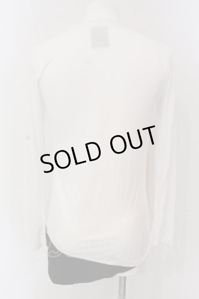 画像2: MIDAS / フェイクレイヤードスカルプリントカットソー 2 ホワイトｘブラック O-25-03-16-027-MI-to-YM-OS (2)