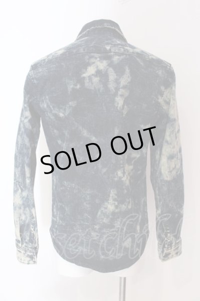 画像2: CavariA / イタリアンカラーブリーチストレッチデニムシャツ 44 インディゴ O-25-03-18-012-Ca-sh-YM-ZT013 (2)