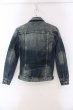 画像2: Roshell / ウォッシュドデニムトラッカージャケット Gジャン M インディゴ O-25-03-18-013-Ro-ja-YM-ZT011 (2)