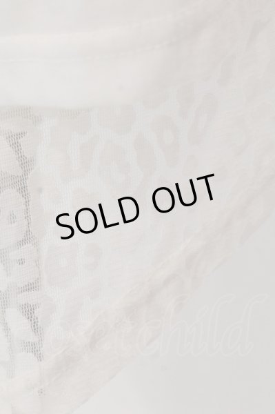 画像2: BERNINGS-SHO / レオパードジャガードレイヤードカーディガン M ホワイト O-25-03-18-014-BE-to-YM-OS (2)