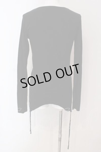 画像2: CIVARIZE / Threat 変形サイドギャザーフラワースカルカットソー 46 ブラック O-25-03-18-002-CI-to-YM-OS (2)