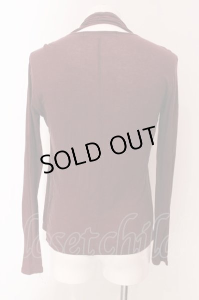 画像2: SCHLUSSEL / ドレープテレコカットソー 2 ワイン O-25-03-18-015-SC-to-YM-OS (2)