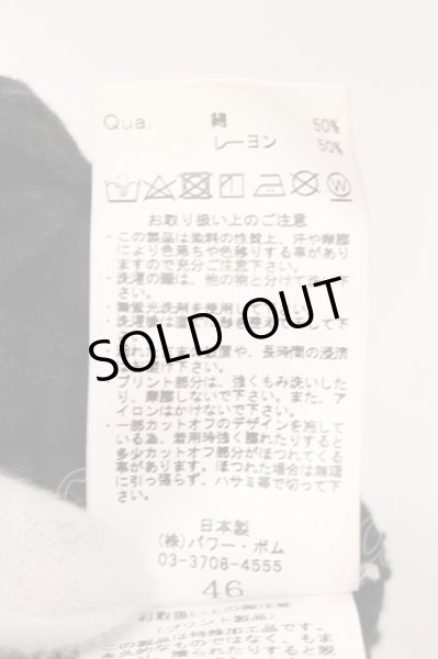 画像4: CIVARIZE / Threat 変形サイドギャザーフラワースカルカットソー 46 ブラック O-25-03-18-002-CI-to-YM-OS (4)