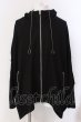 画像1: CIVARIZE / レースアップ変形ポンチョパーカー F ブラック O-25-03-20-007-CI-to-YM-OS (1)