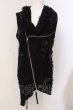 画像1: CIVARIZE / オパールダメージノースリーブロングパーカー F ブラック O-25-03-20-008-CI-to-OW-OS (1)