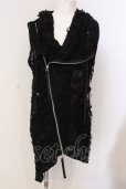 画像1: CIVARIZE / オパールダメージノースリーブロングパーカー F ブラック O-25-03-20-008-CI-to-OW-OS (1)