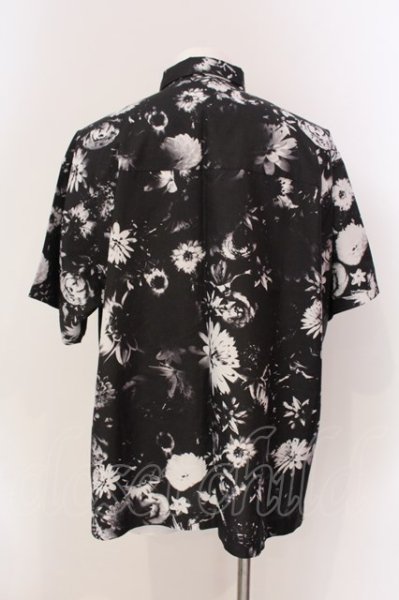 画像2: NO ID. BLACK / 花柄ショートカラーBIGシャツ 1 ブラック O-25-03-20-009-NO-sh-YM-ZT011 (2)