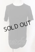 NO ID. / ワッシャーラウンドTシャツ 1 ブラック O-25-03-20-011-NO-ts-YM-ZT011