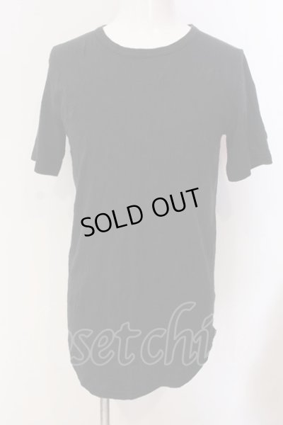 画像1: NO ID. / ワッシャーラウンドTシャツ 1 ブラック O-25-03-20-011-NO-ts-YM-ZT011