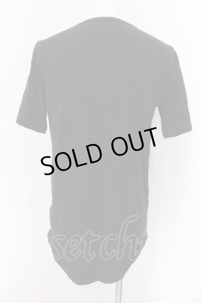画像2: NO ID. / ワッシャーラウンドTシャツ 1 ブラック O-25-03-20-011-NO-ts-YM-ZT011 (2)